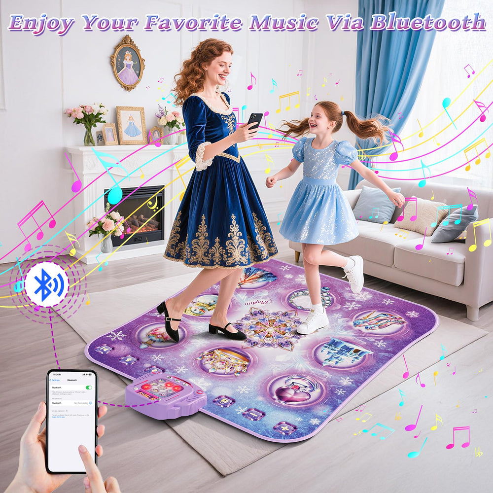 Handwell dance mat folded compact for easy storage and travel.