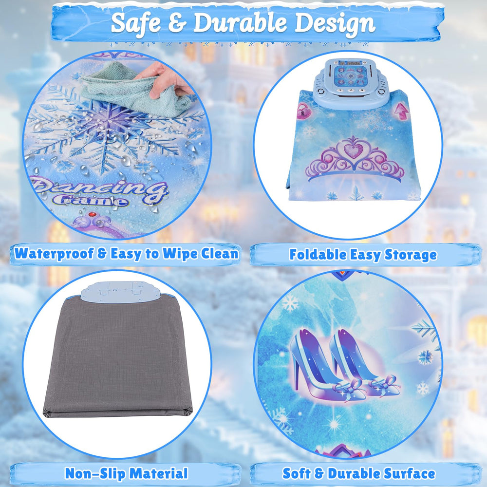 Compact Handwell dance mat folded for easy storage and travel.