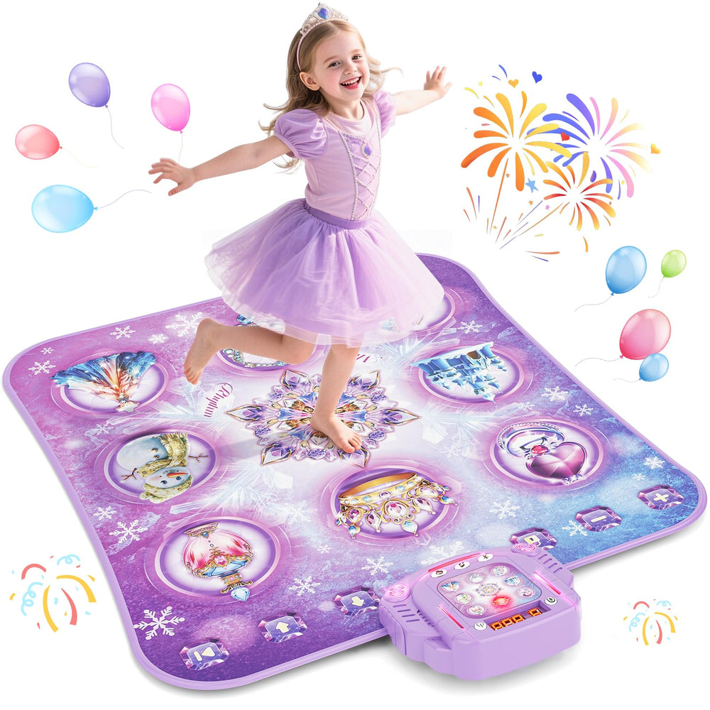 Handwell dance mat toy front view with princess design inviting imaginative play.