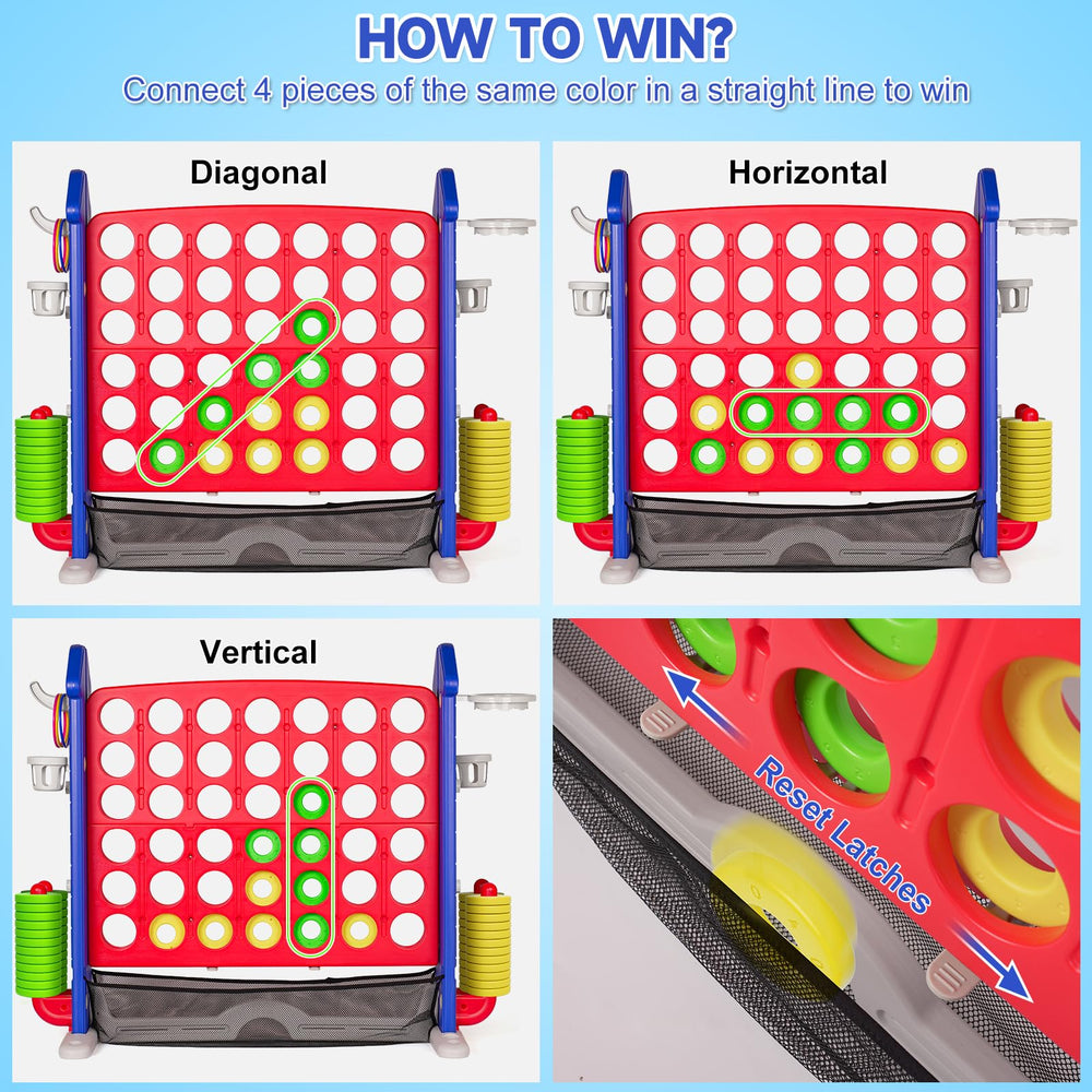 Handwell Giant Four-in-a-Row game at a family party boosts interactive fun.