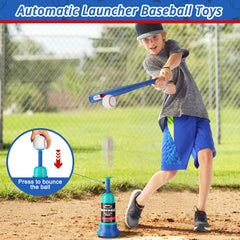 Height-adjustable tee mechanism helps growing players adapt.