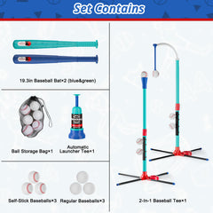 Kids enjoy Handwell T-Ball set outdoors or indoors.