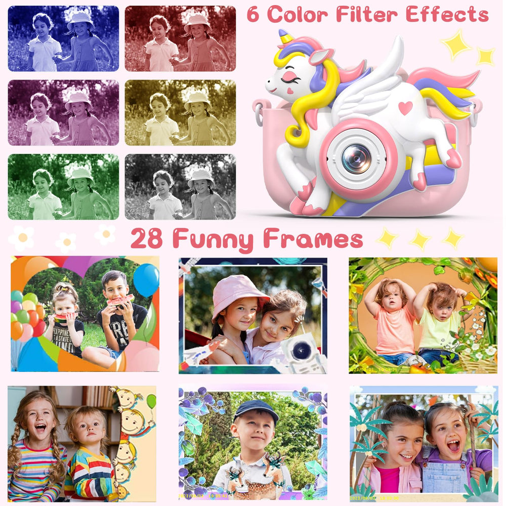 Hangrui Kids Camera includes 32GB SD card for instant storage