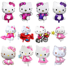 HANJIEJIE 12Pcs Kitty Foil Balloons package for festive birthday party decor