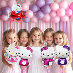 Auto-sealing Kitty foil balloons resist leaks and last longer