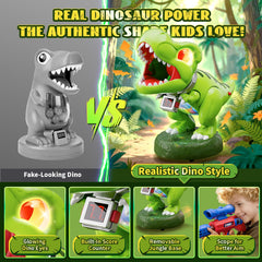 Hanroni dinosaur launchers dual-action setup for dynamic target practice at home.