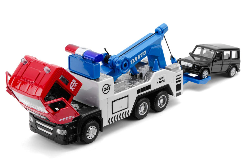 haomsj die-cast suv model adds realistic detail to kids city construction play.