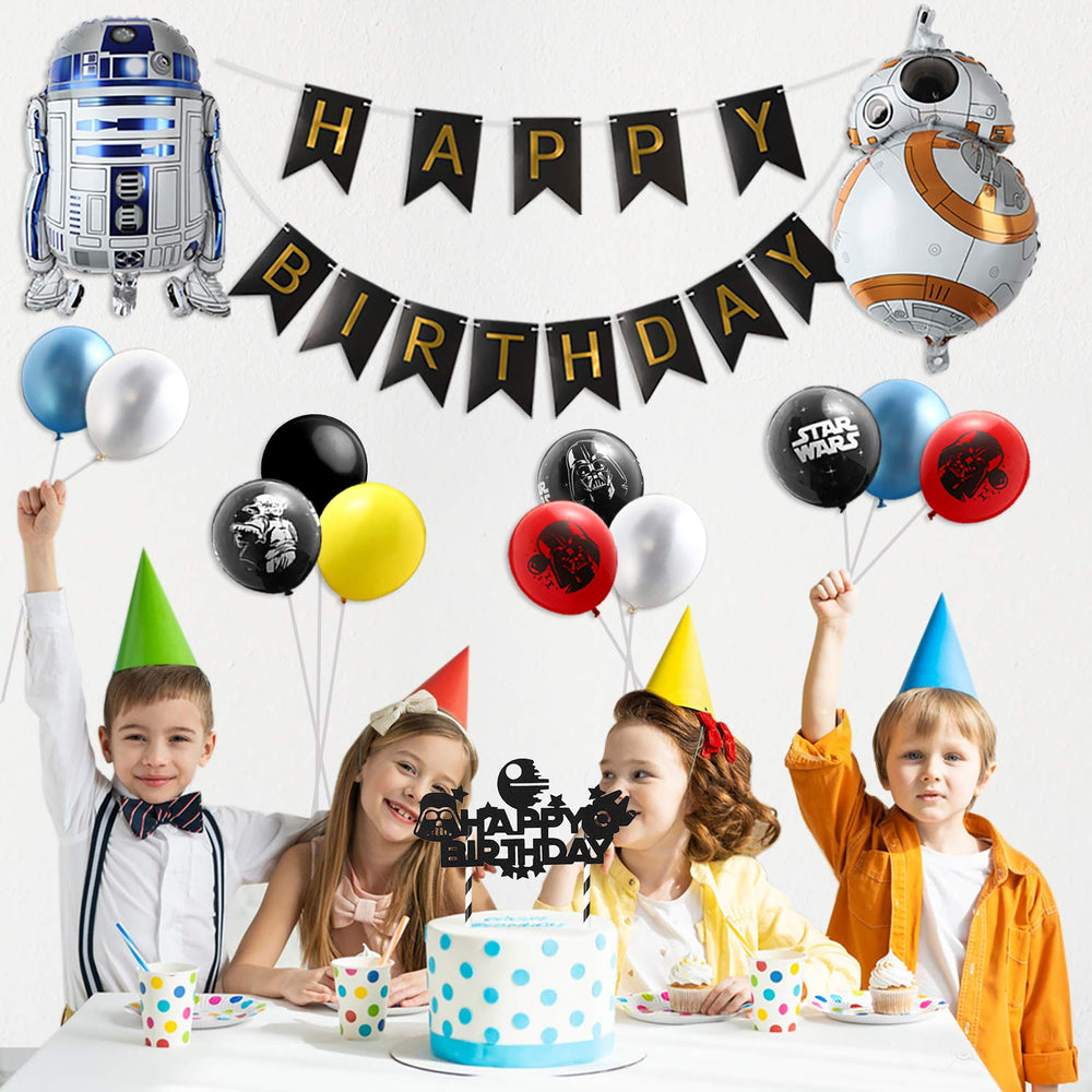 Haooryx Galaxy Wars robot foil balloon eye catching centerpiece
