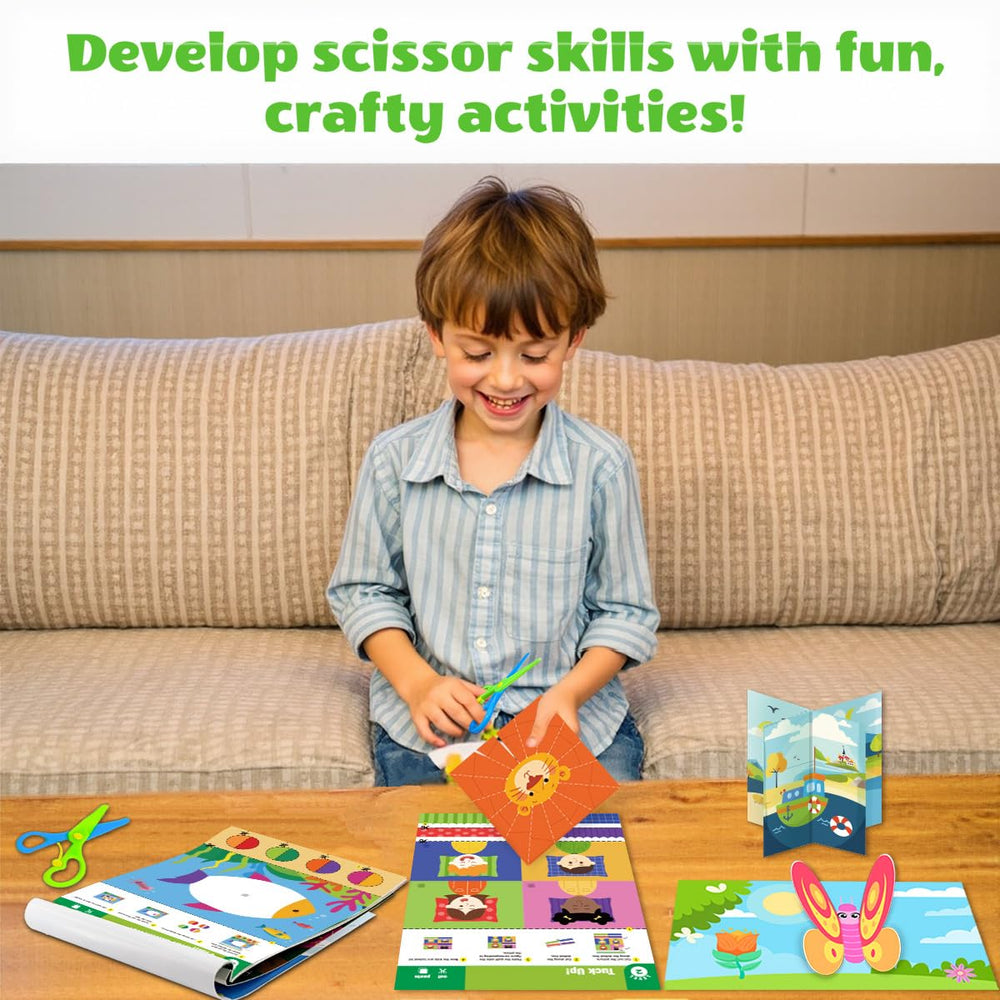 HAOWWLAI kid-safe scissors pack designed for small hands and safe use