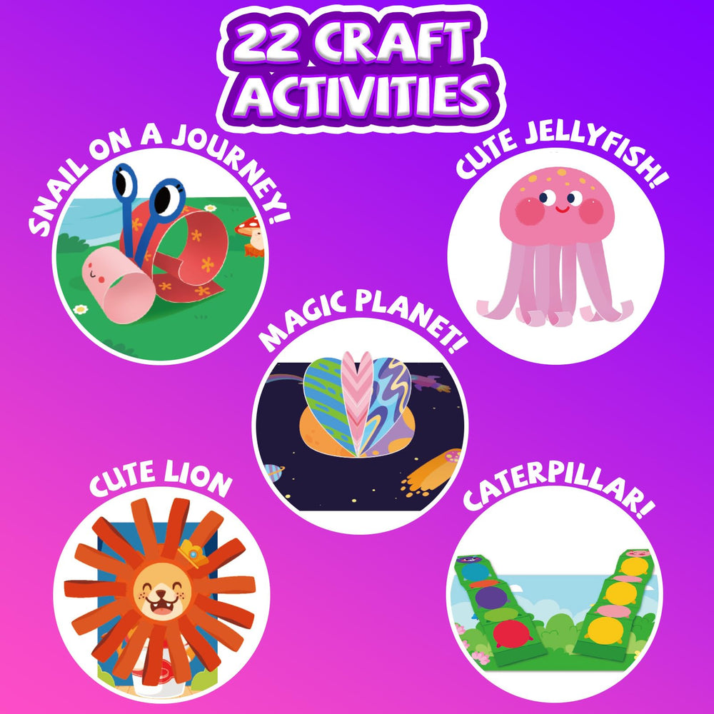 HAOWWLAI kids enjoying colorful arts and crafts sessions