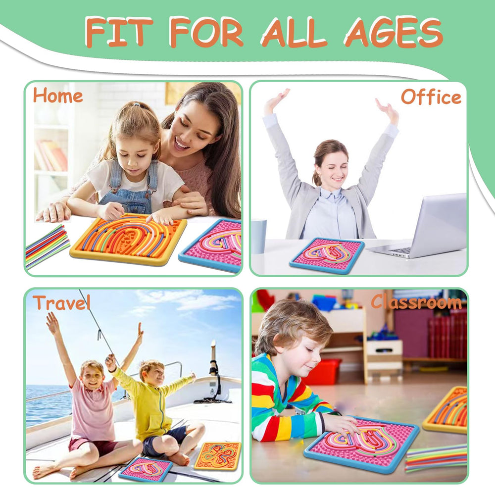 HAPATOYS sensory board two-sided patterns offering dual sensory play