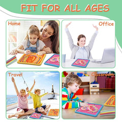HAPATOYS sensory board two-sided patterns offering dual sensory play