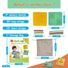 HAPATOYS Sensory activity duo offers screen-free engaging play opportunities.