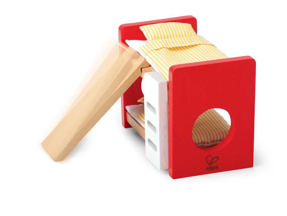 Hape room accessories add realistic play scenes