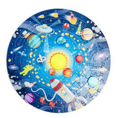 Hape Solar System Puzzle with LED Sun center for nighttime learning