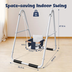 Hapfan indoor-outdoor toddler swing ready for flexible play spaces.