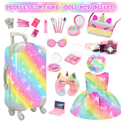 HAPGFS dress and hat set for 18-inch dolls adds stylish travel-ready outfits.
