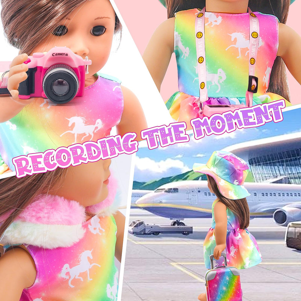 HAPGFS makeup set for 18-inch dolls for creative pretend styling.