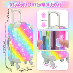 HAPGFS passport and airline tickets for 18-inch dolls enhance travel role-play.