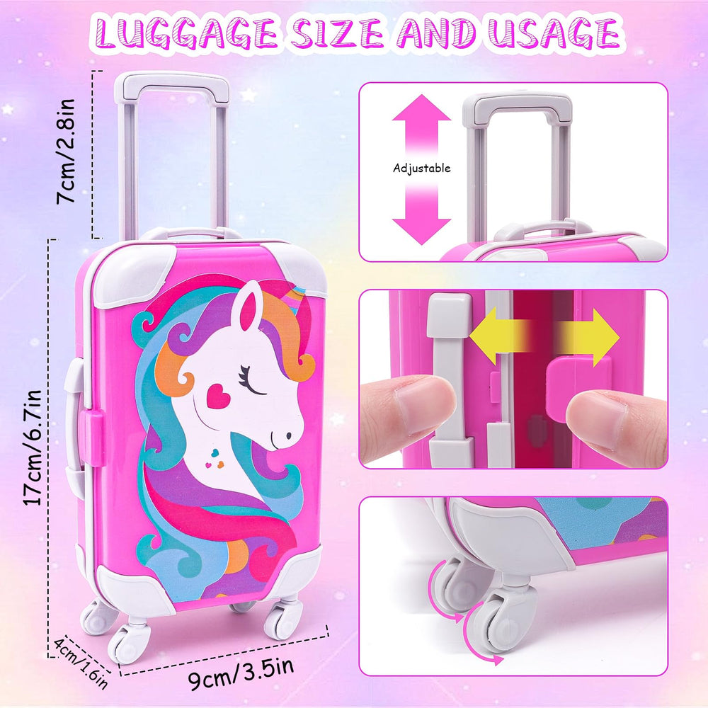 HAPGFS unicorn travel pillow for dolls, cozy support on adventures