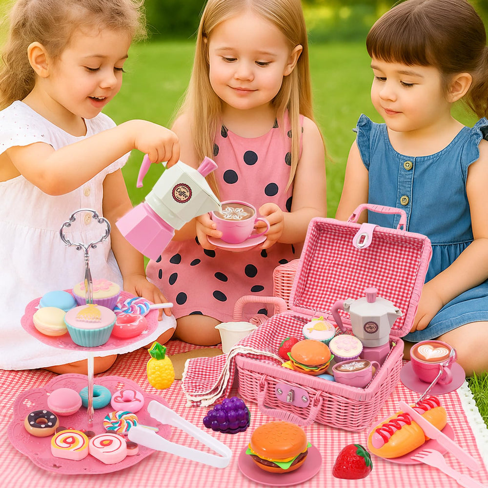 HAPGFS coffee saucers illustrated for tiny tea parties and snack setups at home.