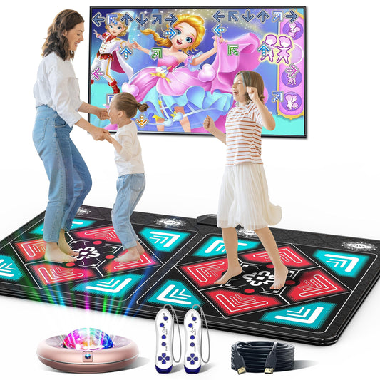 HAPHOM dance mat with soft flannel surface for safe family play.