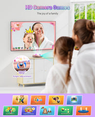 HAPHOM dance mat offers 149 built-in songs and 72 games for family competition.