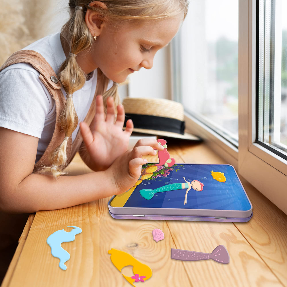Hapinest magnetic dolls provide durable, reusable dress-up for ages 4-7.