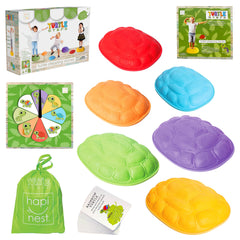 Hapinest Turtle Balance Stones ready for indoor outdoor play and balance practice