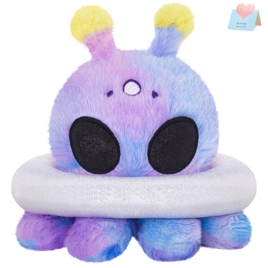 HappySpot Purple Alien Plush eye detail highlights soft fabric and secure stitching