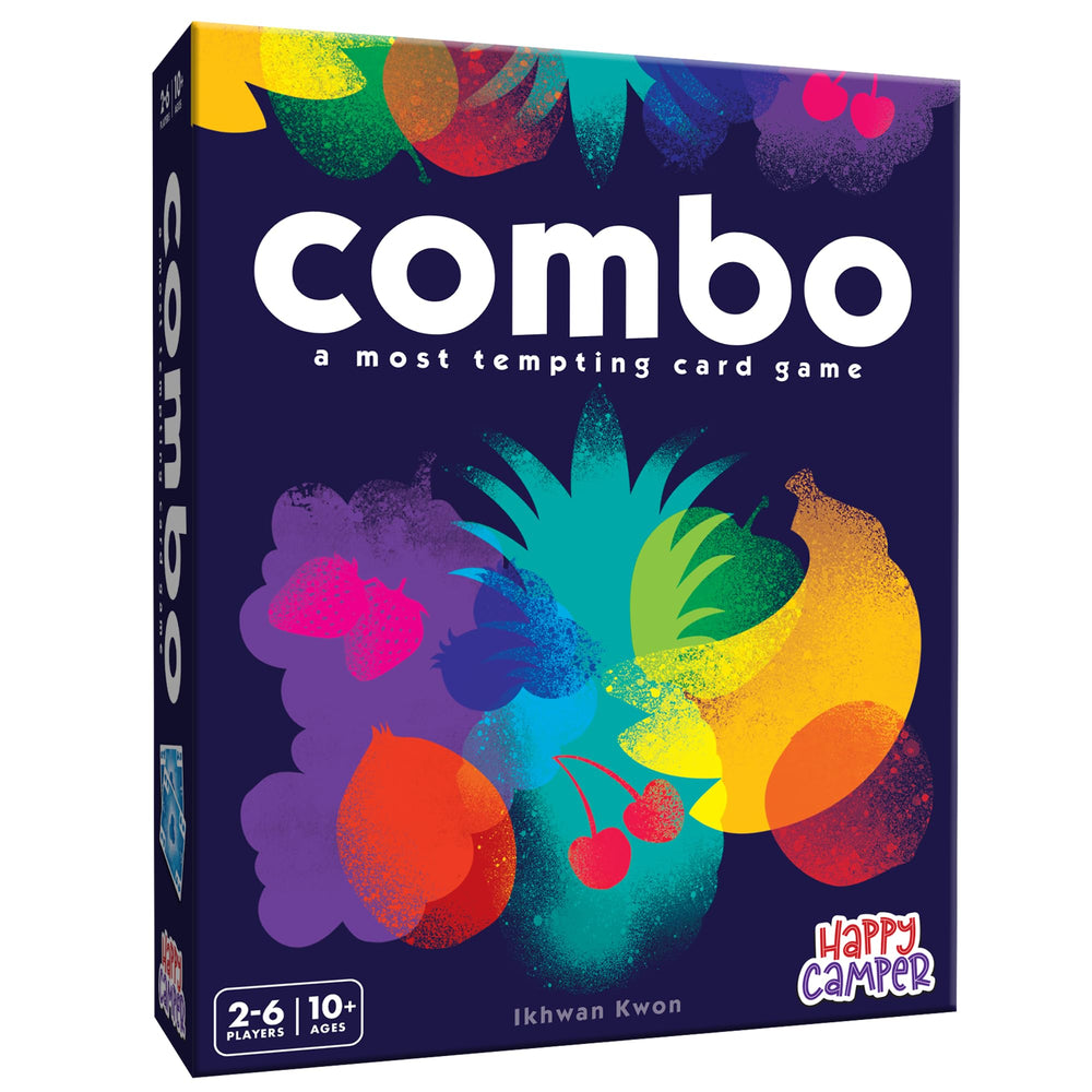 Happy Camper Combo game setup for family night with shared hand strategy.
