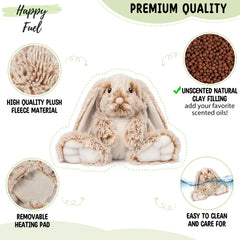 Happy Fuel Bunny unscented clay beads offer clean, gentle warmth.
