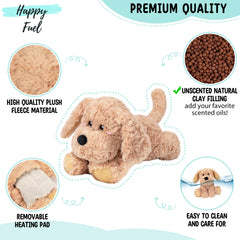 Happy Fuel microwavable heating pad plush offering instant comforting warmth.