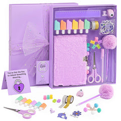 HAPPY LOLLI Purple LolliME diary cover with lockable design for private journaling and imagination