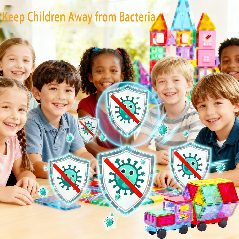 HAPPYMATY colorful magnetic building pieces enable STEM-inspired creativity.