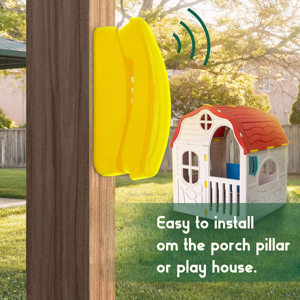 HappyPie toy phone wall-hang accessory demonstrates versatile play options.