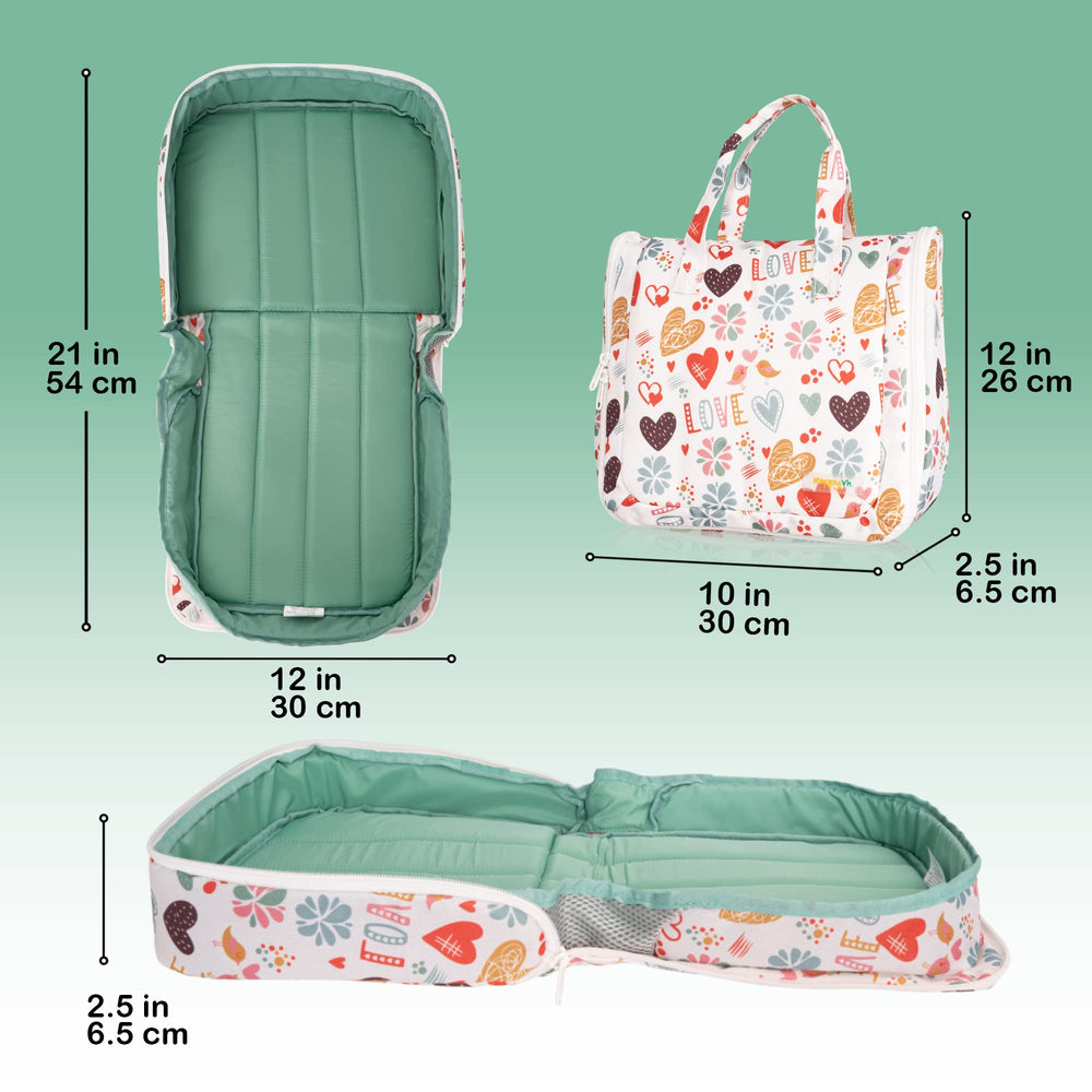 HappyVk Baby Doll Bed Set milk-bottle shows essential feeding accessory for pretend meals.