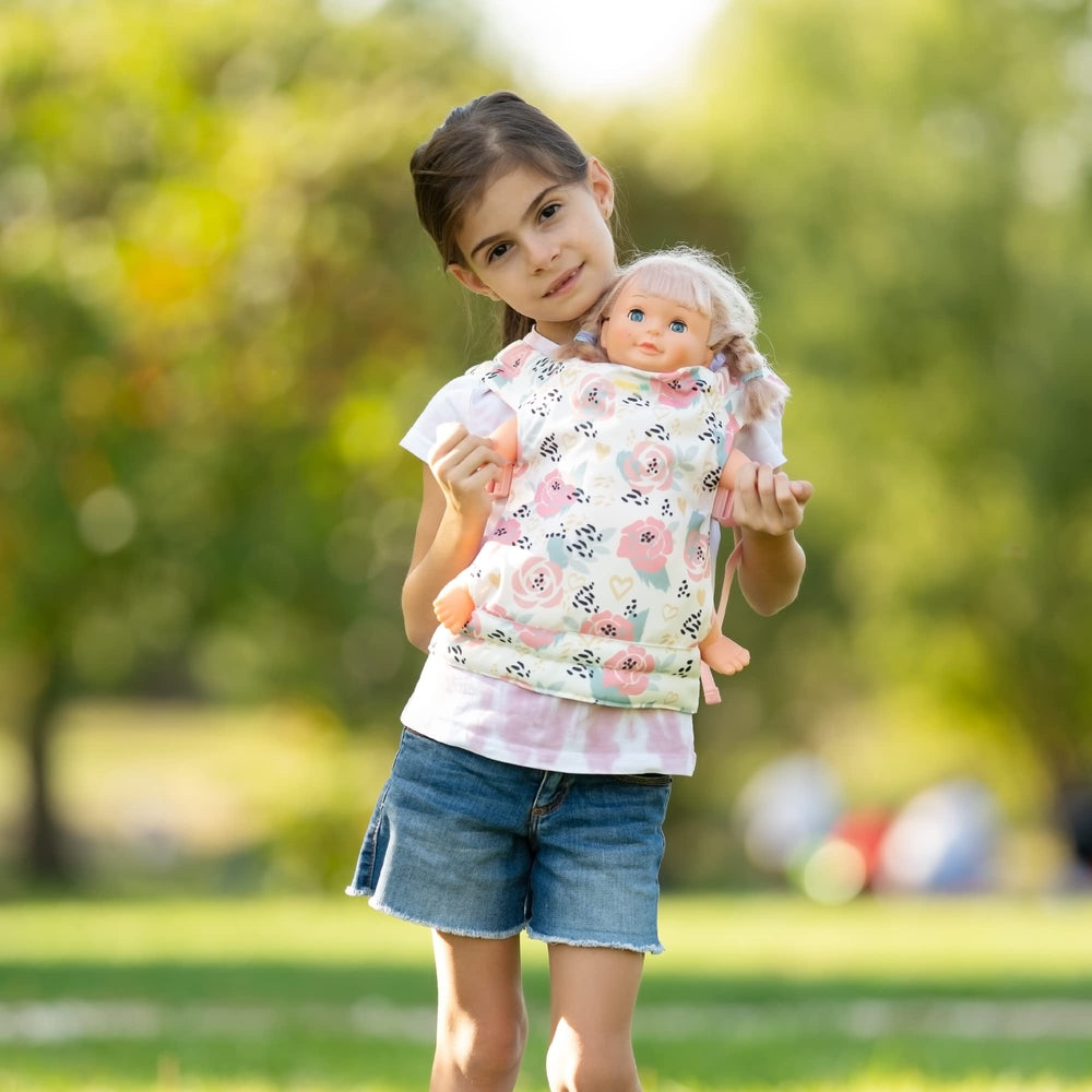 HappyVk carrier fits dolls up to 24 inches, offering long-lasting play possibilities.