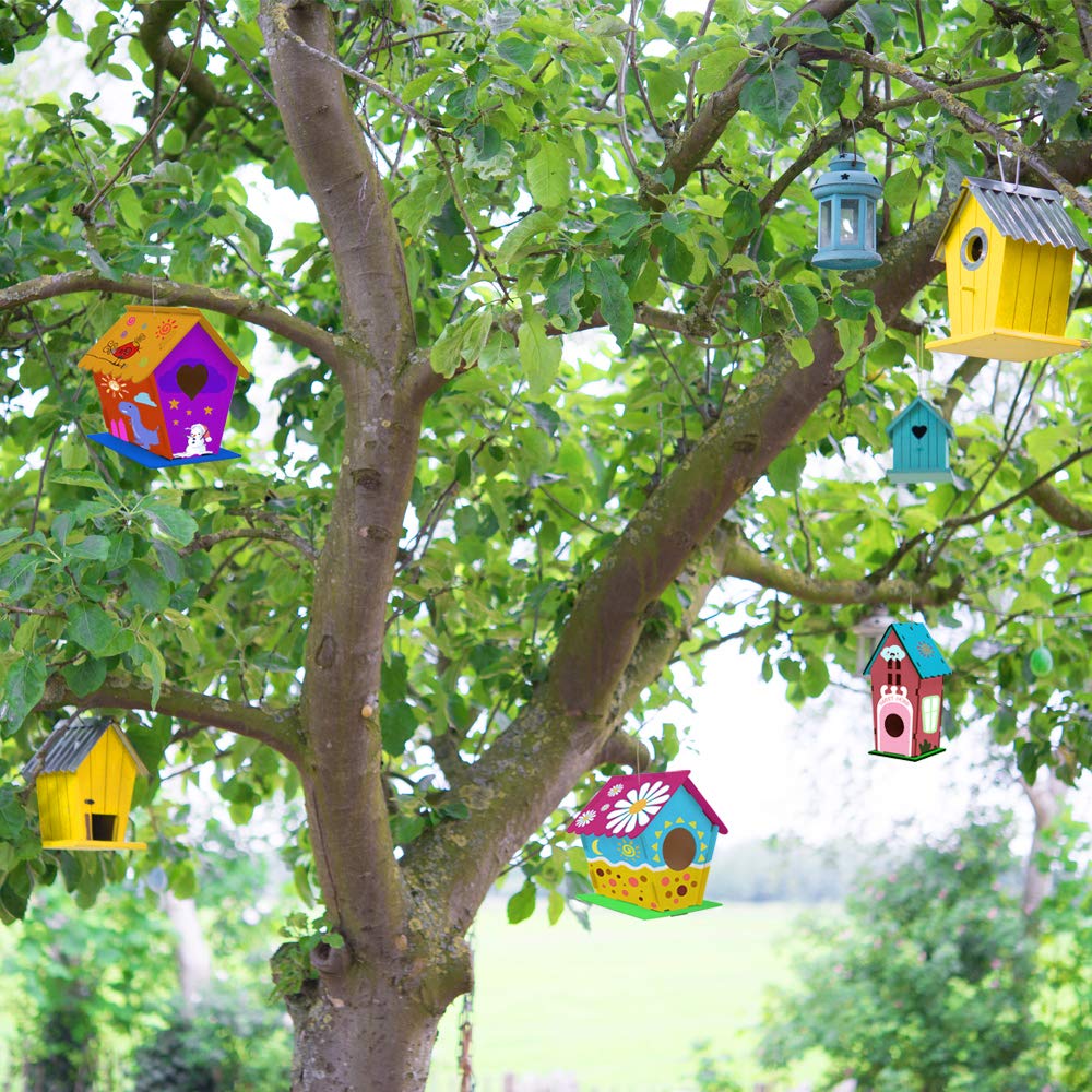 hapray bird house kit finished birdhouse ready for display