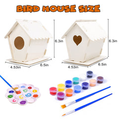 hapray bird house kit paint brushes for precise decorating
