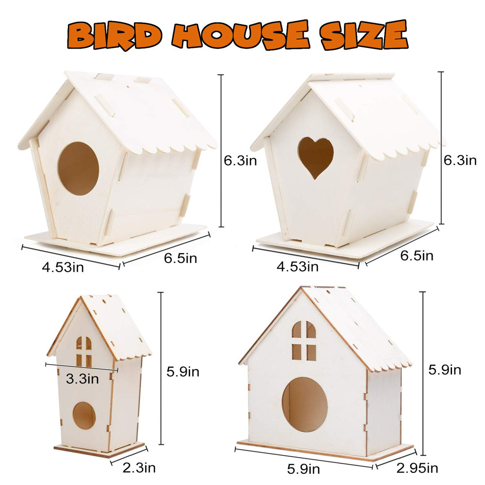 hapray birdhouse kit brushes: easy-to-hold tools perfect for young artists.