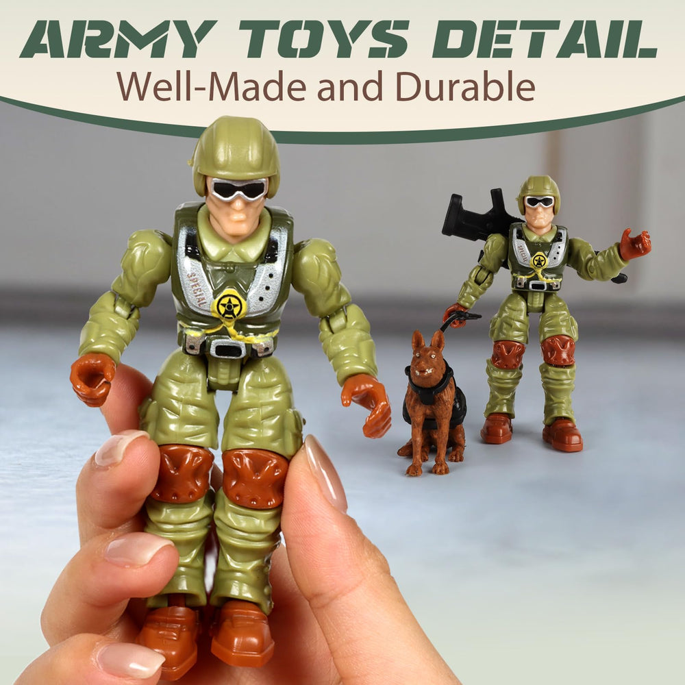 HAPTIME army men with weapons for action-packed pretend missions