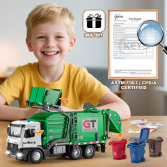 HAPYAD garbage truck trash bins provide realistic sorting pretend play.
