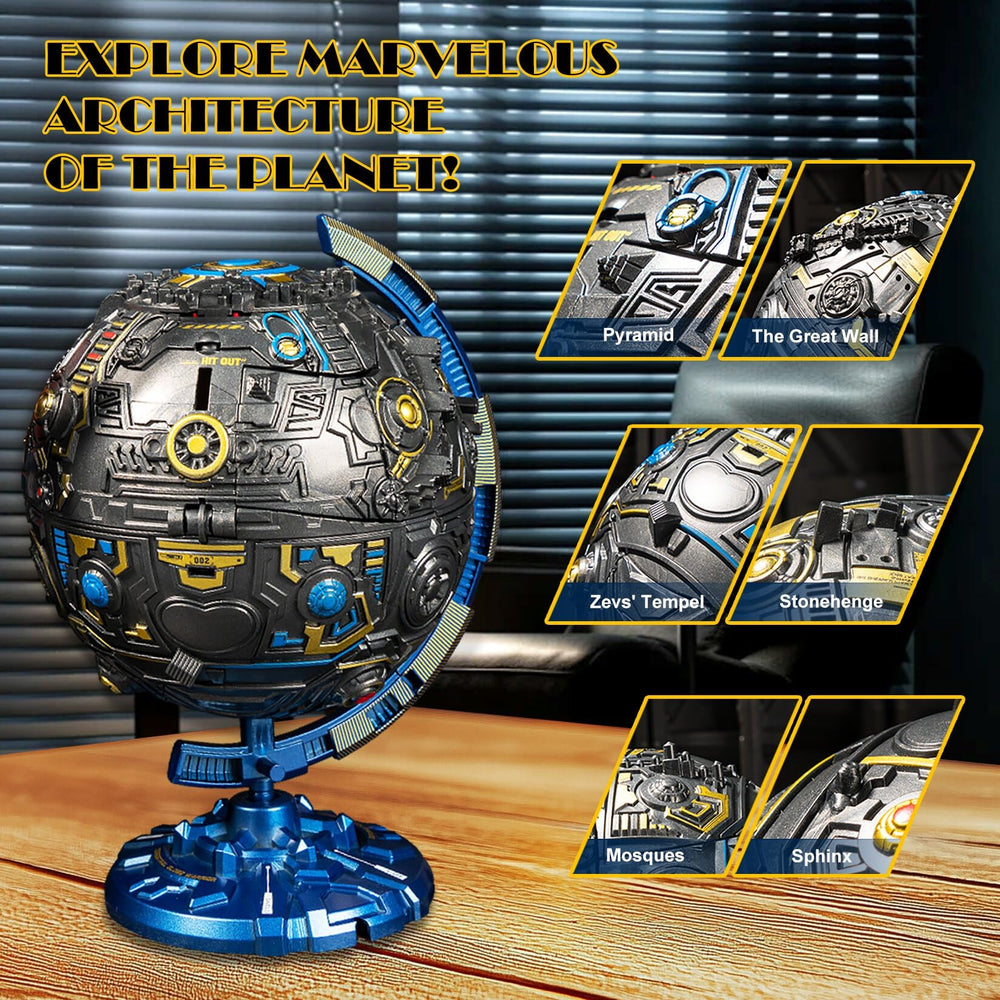 Hapystar 2-in-1 transforming robot action figure for creative posing