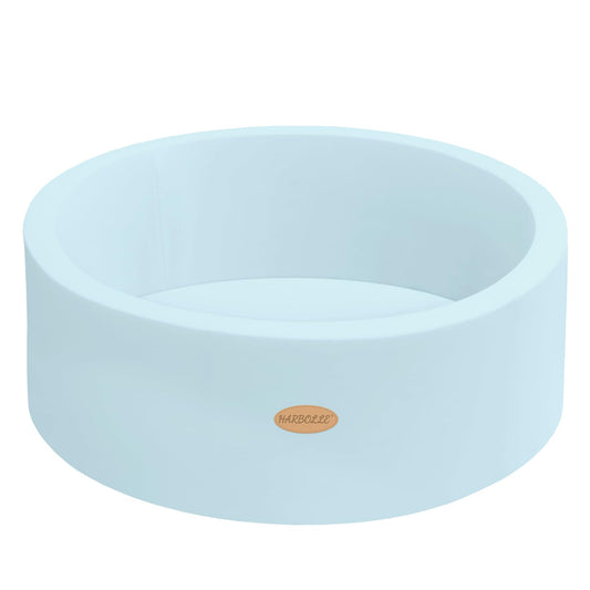 HARBOLLE Baby Ball Pit 35.4-inch diameter for spacious play sessions.
