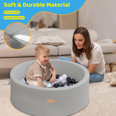 Harbolle ball pit 35-4-inch diameter offers a roomy indoor play area.