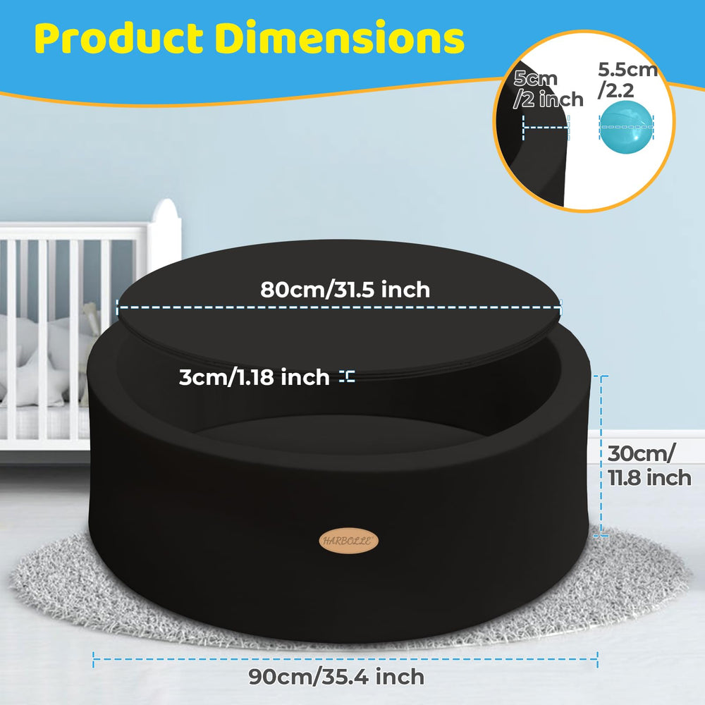 Harbolle ball pit easy-clean design simplifies maintenance