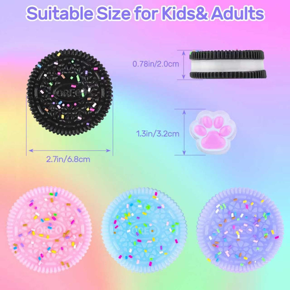 Harkta Taba Squishy cookie texture detail offers sensory feedback.