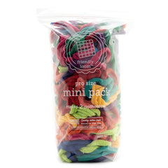 Harrisville Designs Friendly Loom 10-inch potholder loops in rainbow colors for quick at-home crafts.