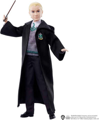 Harry Potter Draco Malfoy doll robe with Slytherin emblem for authentic detail